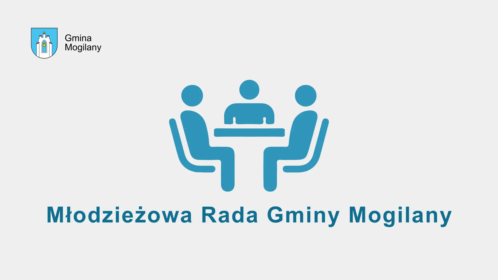 grafika i napis: Młodzieżowa Rada Gminy Mogilany
